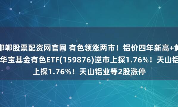 邯郸股票配资网官网 有色领涨两市！铝价四年新高+黄金V型反转，华宝基金有色ETF(159876)逆市上探1.76%！天山铝业等2股涨停